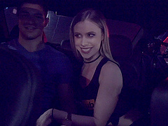 Quickie fucking in back of the car with hot ass Anya Olsen