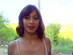 Outdoors video of skinny Silvia Soprano getting her ass drilled