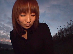 Outdoors video of foxy Akane Mochida getting fucked in missionary