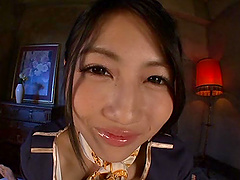 Japanese wife riding a dick in HD POV video - Saionji Reo