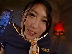 Japanese wife riding a dick in HD POV video - Saionji Reo