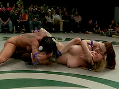 Sexual Wrestling Becomes A Popular Sport Among Lesbians!