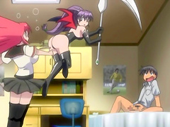 Watch amazing Hentai episode with a purple haired babe getting fucked
