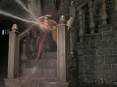 Crazy Water Torture in BDSM Video for Jani Lin with Bondage Action