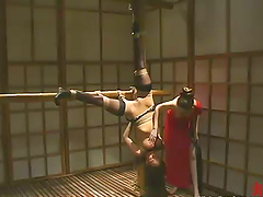 Wild Lesbian Bondage and Domination Ends with Submissive Chcik Submerged