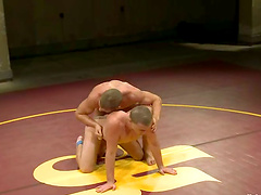 Wrestling Fight Winner Butt Fucking the Loser in Gay Porn Video