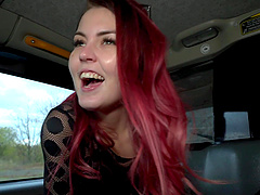 Hardcore fucking in the cab with seductive stranger Cindy Shine