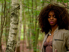 Black Candi gets down and dirty in the forest