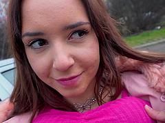 Clothed sex with a stunning brunette in pov