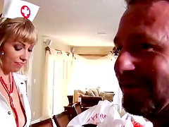 Sexy tattooed nurse is taking the most out of that dagger