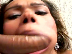 Pretty Shemale With Big Dick In Her Anus