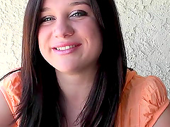 Cute Brunette Girl Talin Shields POV Blow and Bang