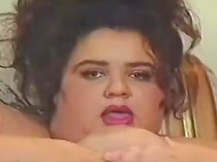 Giant fat bitch playing with her hair fat pussy hole