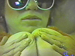 Hardcore retro video with mature lady wearing glasses