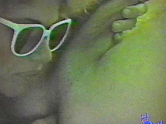 Hardcore retro video with mature lady wearing glasses